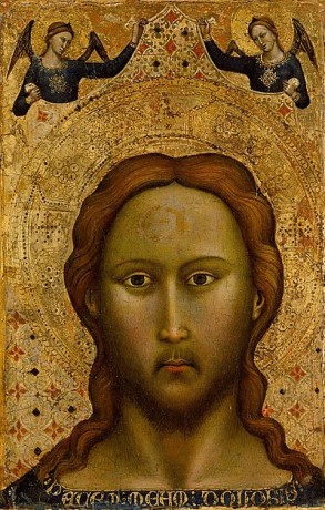 Head of Christ ca. 1375  by Master of the Orcagnesque Misericordia The Metropolitan Museum of Art  NYC 1981.365.2